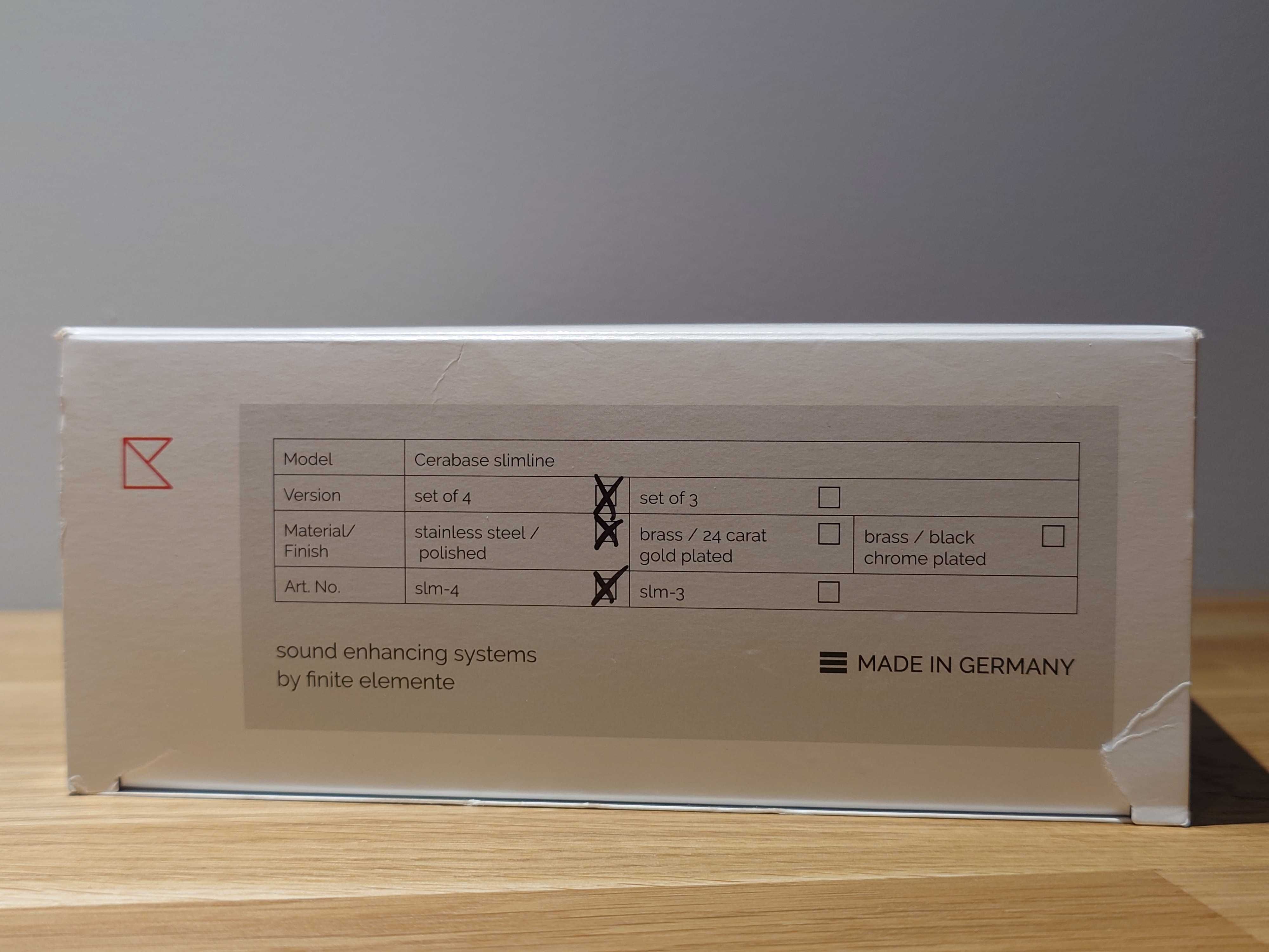 Finite Elemente Cerabase Slimline komplet 4 szt.