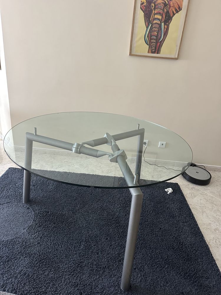 Mesa de jantar - tampo de vidro