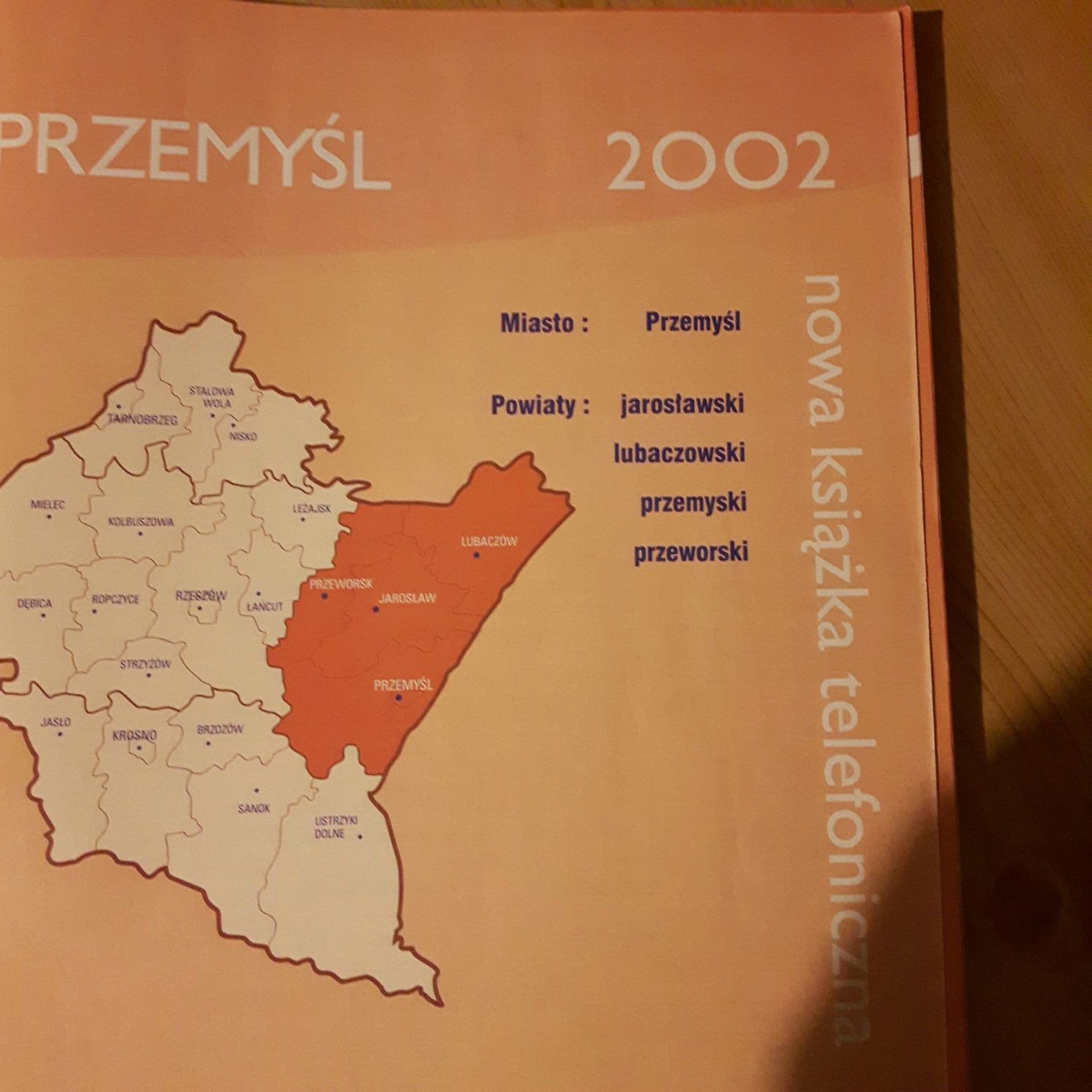 Książka telefoniczna Przemyśl 2002r.