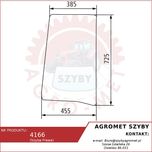 Szyba Boczna Prawa ciągnika Case Quantum 65C, 65V 75C ACX315