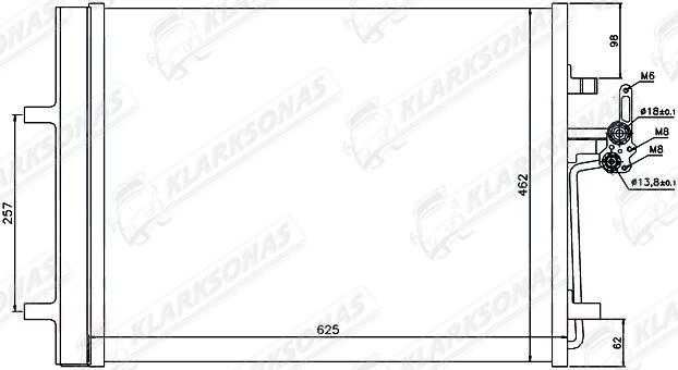 кондиціонер VOLVO S60/V60, 04.2010 - 05.2018 1405365