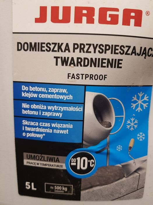 JUrGAL Domieszka przyspieszająca stwardnienie betonu i zapraw  5l
