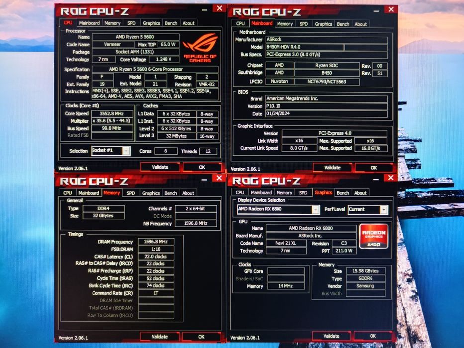 Игровой ПК|Компьютер  Ryzen 5 5600|32GB|RX 6800 16Gb