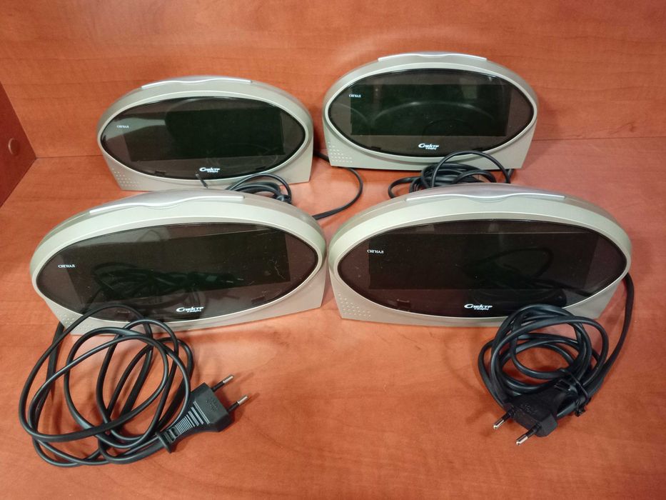 Годинники мережеві Спектр-Кварц СК-1232 з будильником - 4 штуки