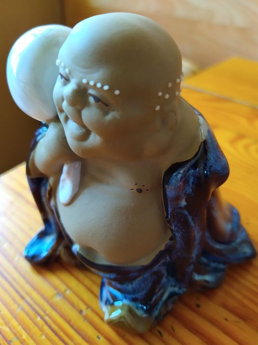 Budda Buddha Figurka Porcelana 11,5cm.