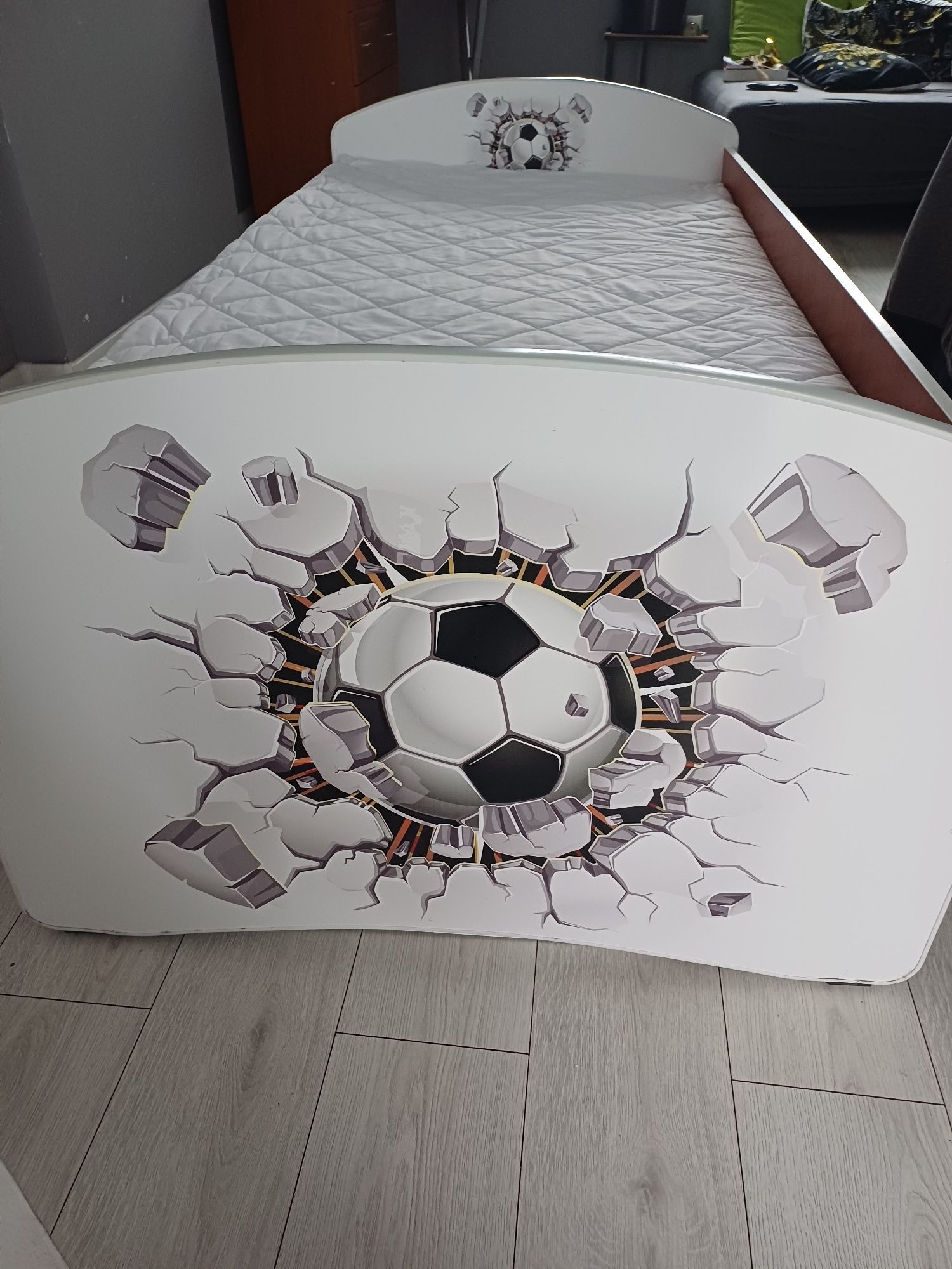 Łóżko piłkarskie 185×94 z materacem 15cm