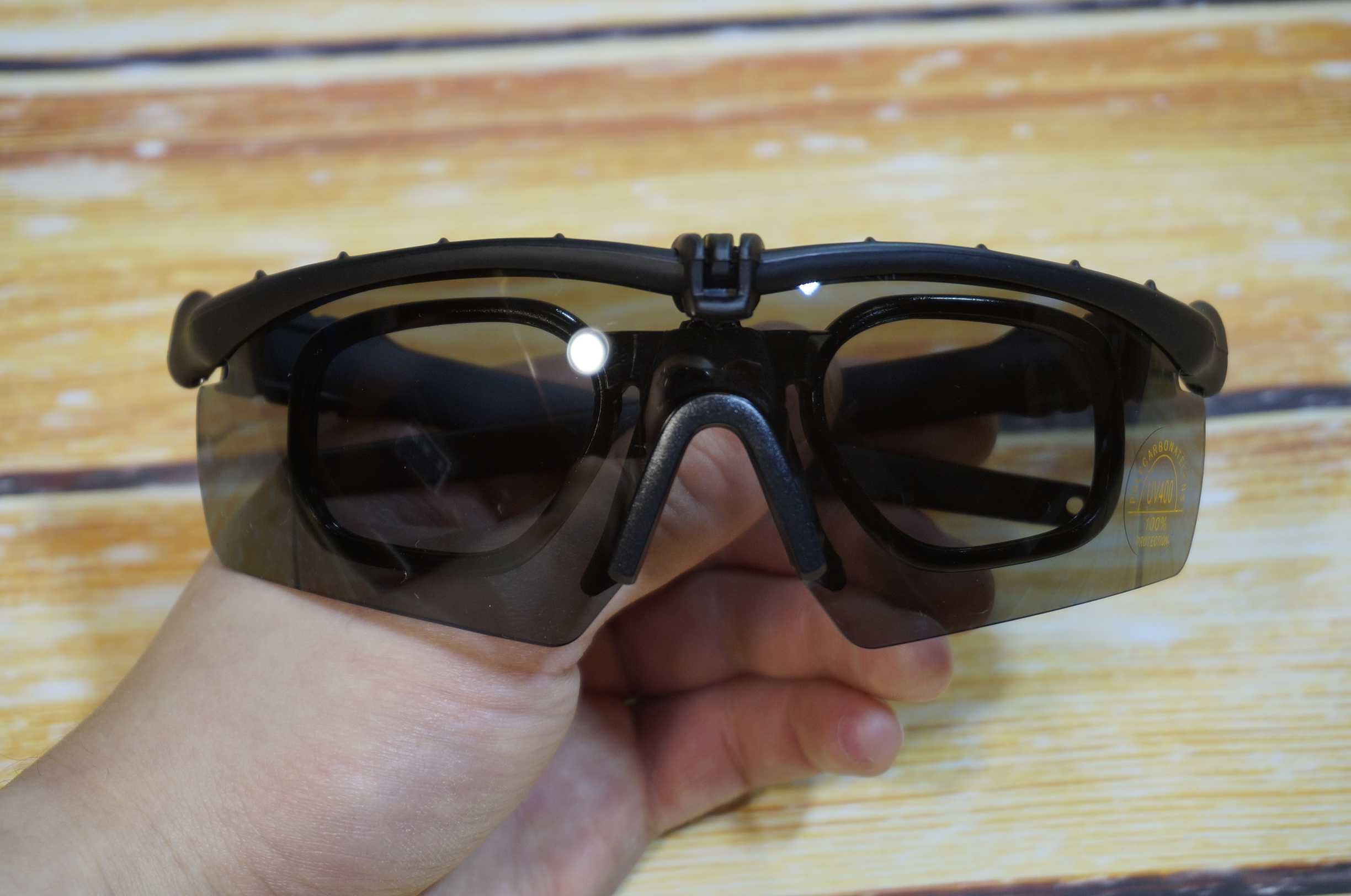 Тактичні окуляри зі змінними лінзами та полярізацією, очки тактические