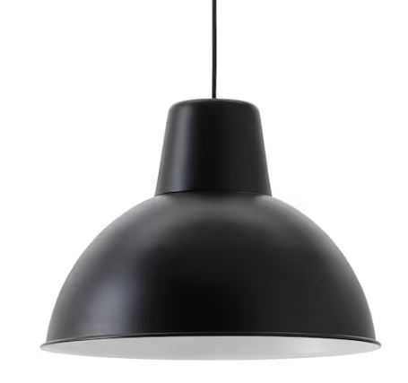 Lampa wisząca Ikea Skurup czarna z żarówką | Ø 38cm