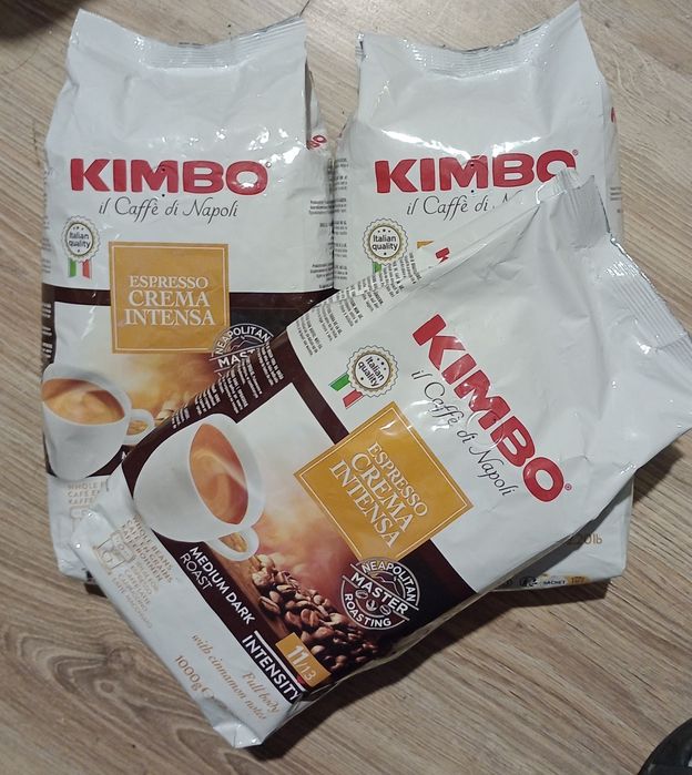 3kg.Kawy KIMBO Espresso Crema Intensa ziarnista do 04.07.27 Okazja...