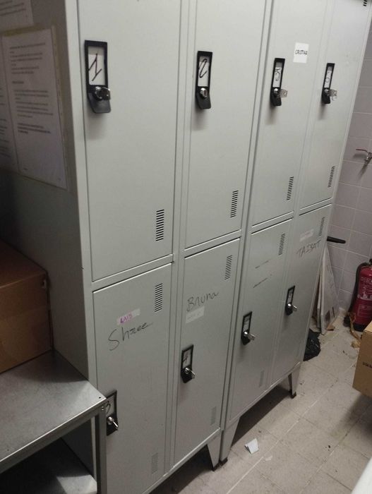 Cacifos de vestiário metálicos para empresas, 8 portas