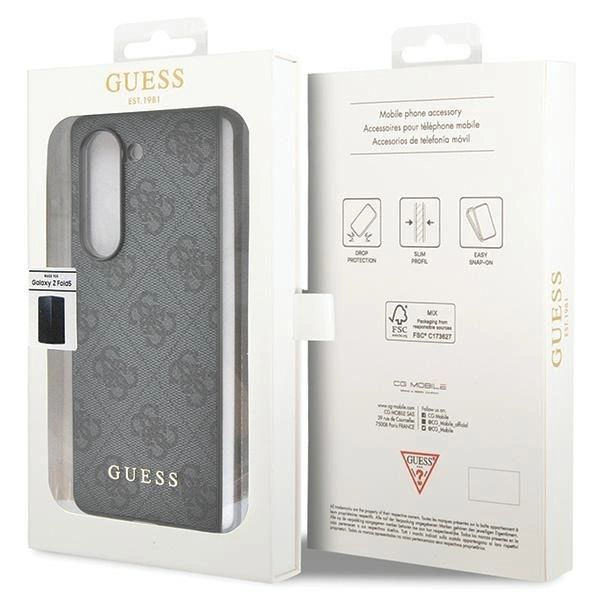 Etui Guess 4G Charms Collection Na Samsung Galaxy Z Fold 5 - Szare