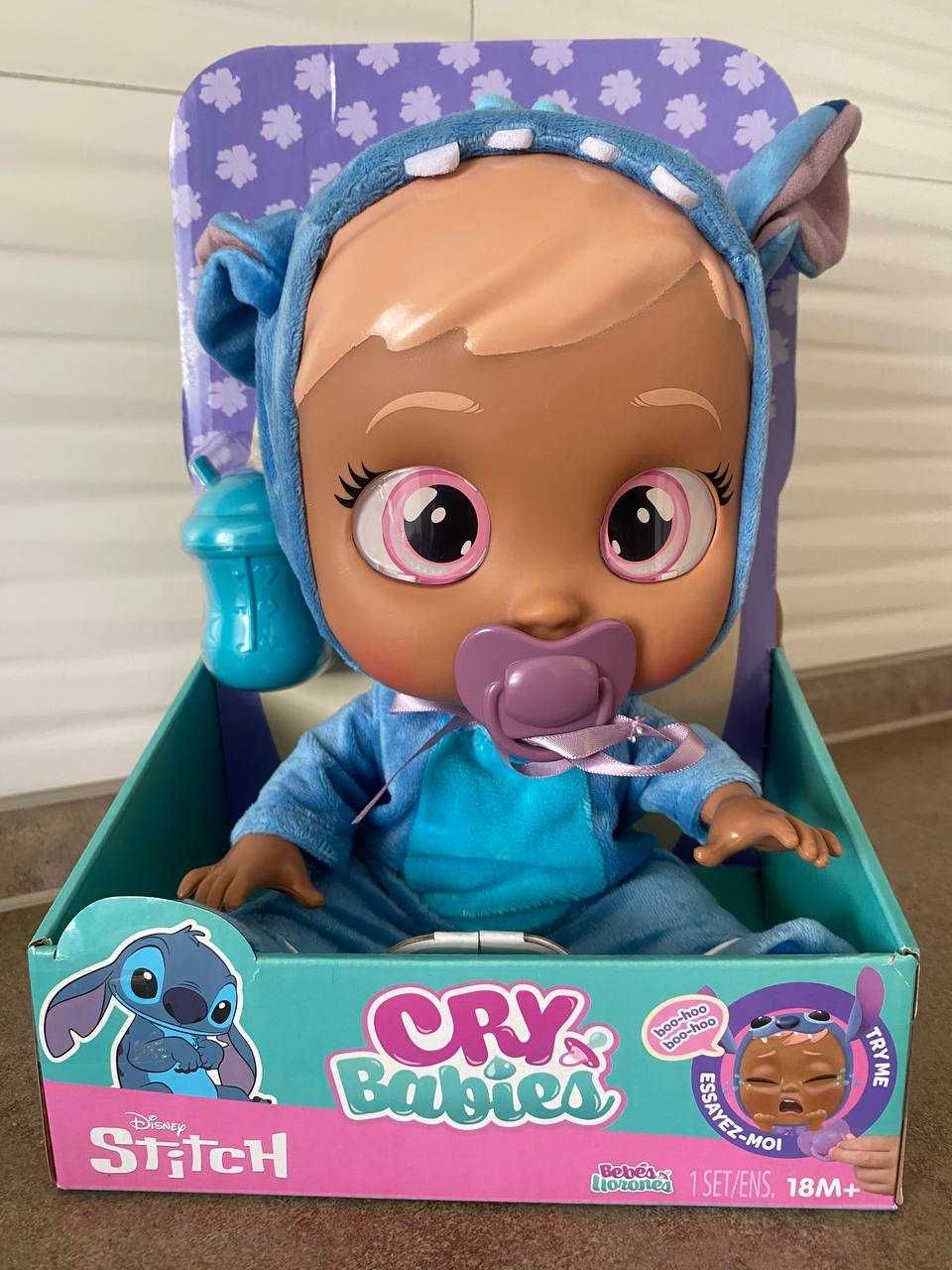 Інтерактивна Cry Babies Disney Stitch Пупс, плаче. Плакса Стіч Дісней