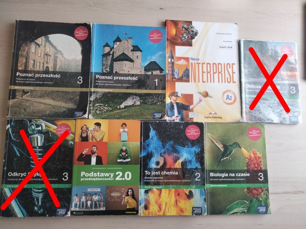 Sprzedam podręczniki szkolne 1-3 klasa liceum/technikum !