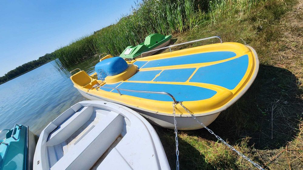 Rower wodny 6 osobowy duży platforma wypoczynek na ryby