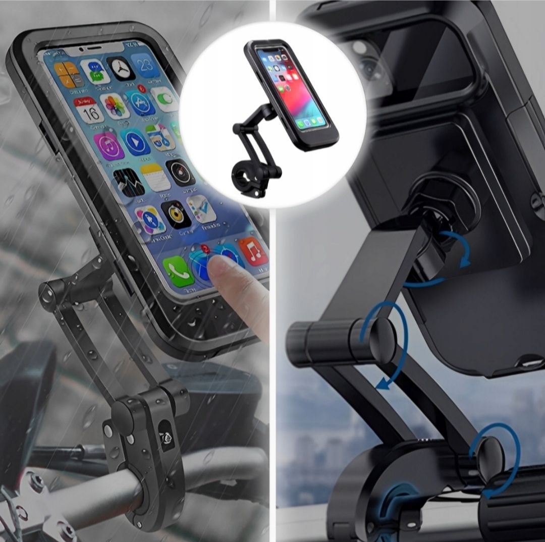 Uchwyt Rowerowy na Telefon Motocyklowy Hulajnogę Kierownice WODOODPORN