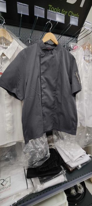 WYPRZEDAŻ EKSPOZYCJI Bluza kucharska krótki rękaw Robur NERO rozm S, M