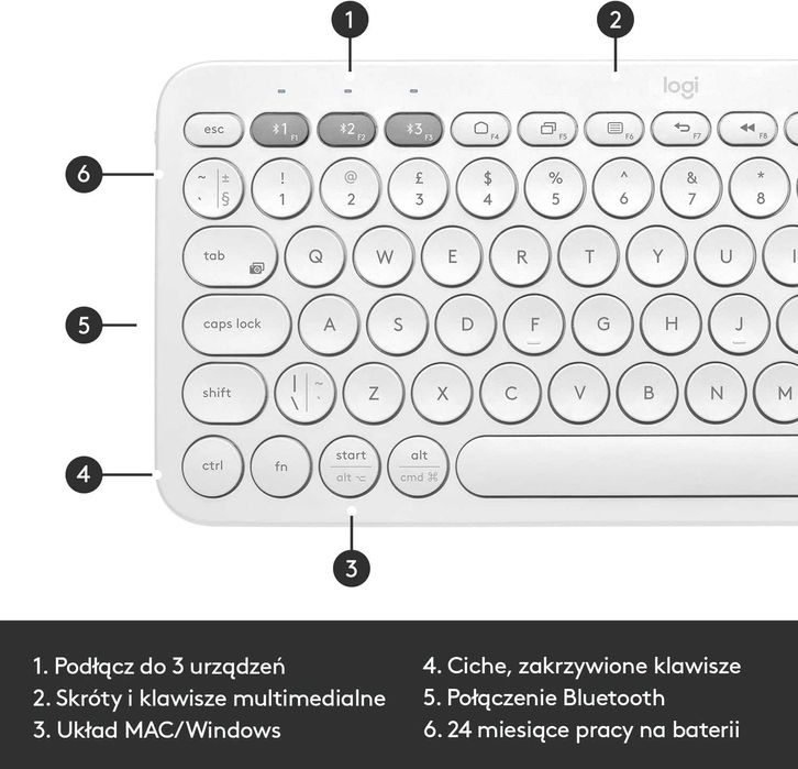 klawiatura Logitech K380 for Mac AZERTY