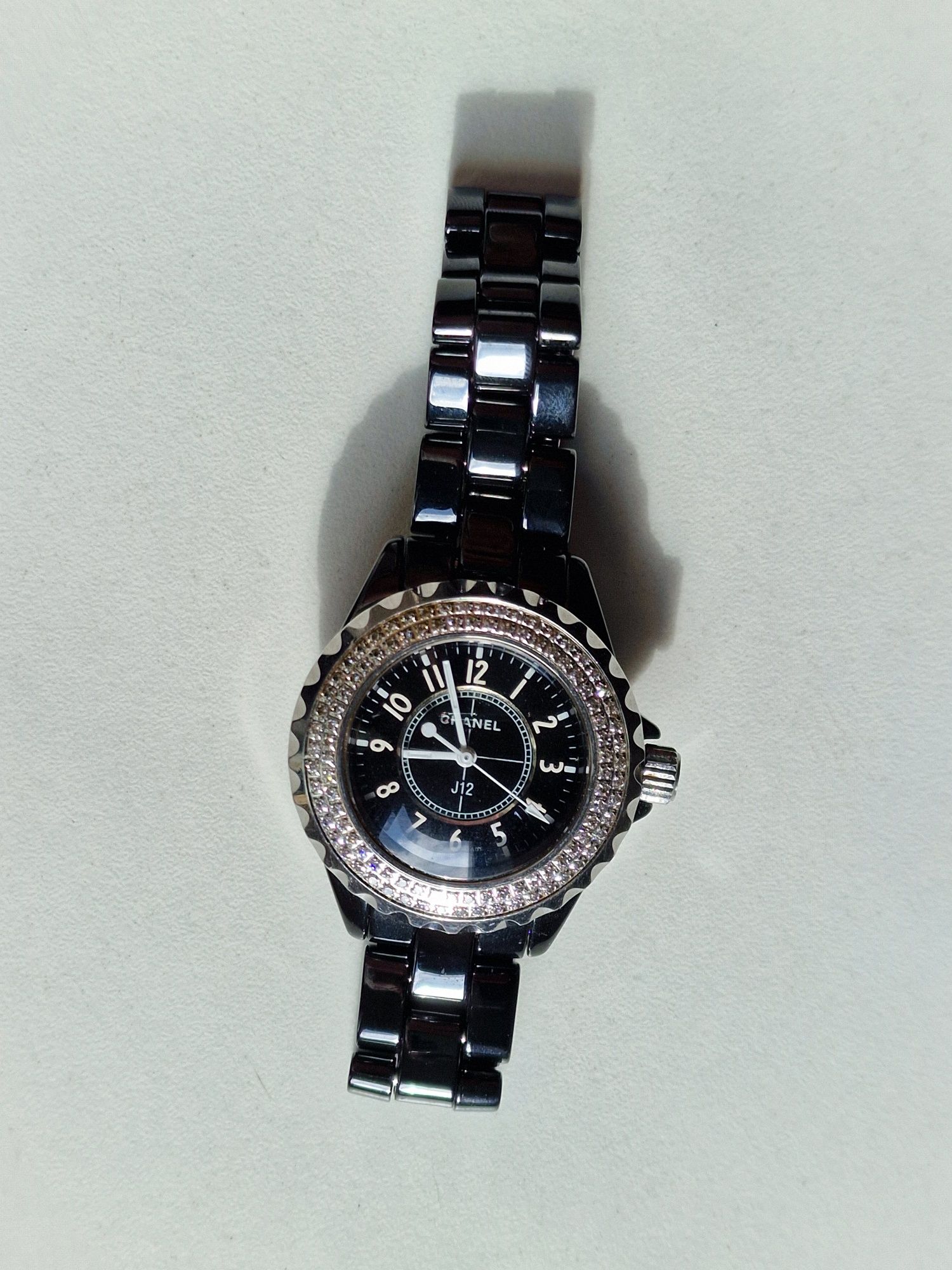 Часы Chanel J12, керамика, тёмные