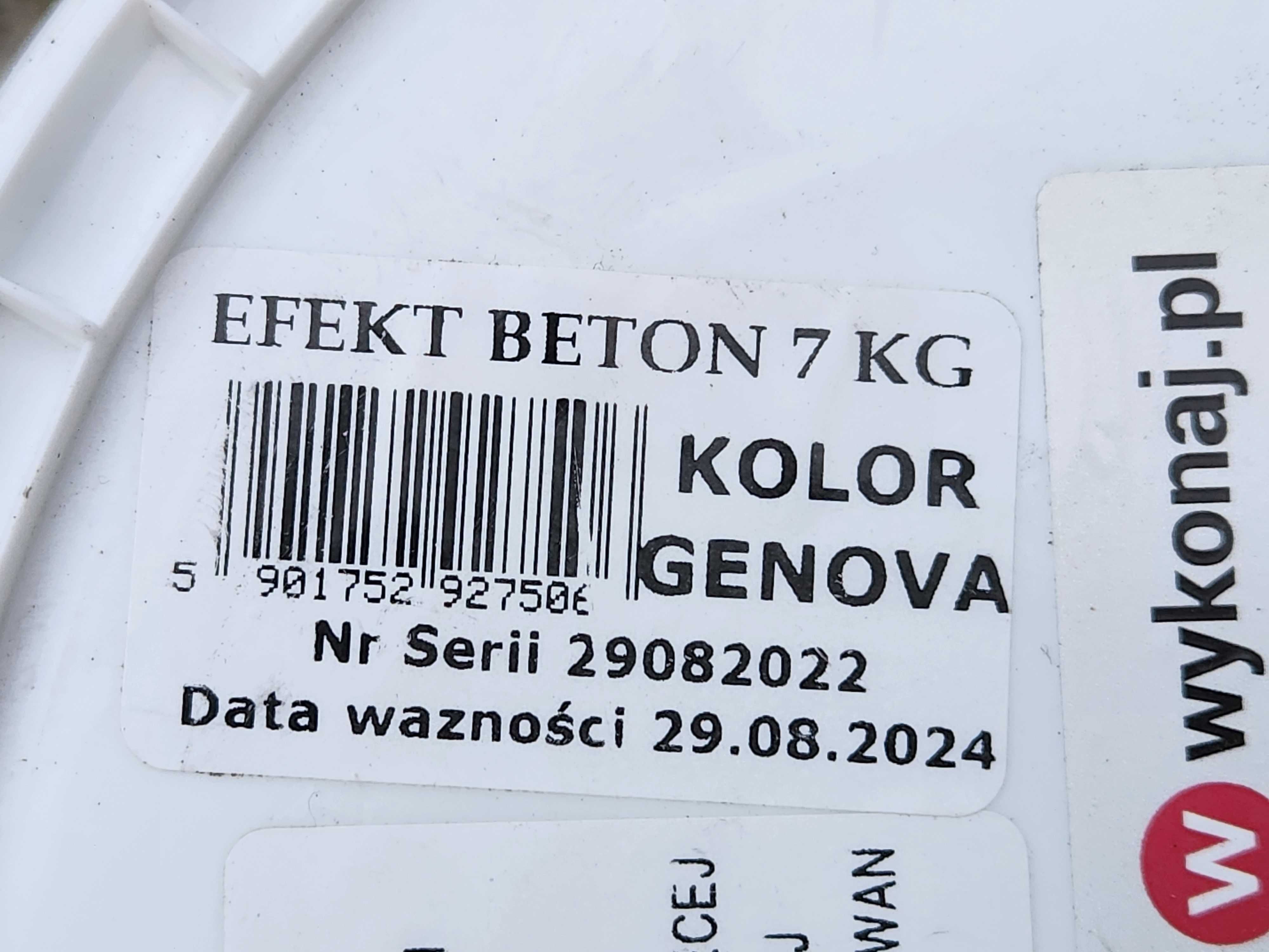 Jeger Beton Imitacja Surowego Betonu GENOVA Efekt Dekoracyjny Do Ścian