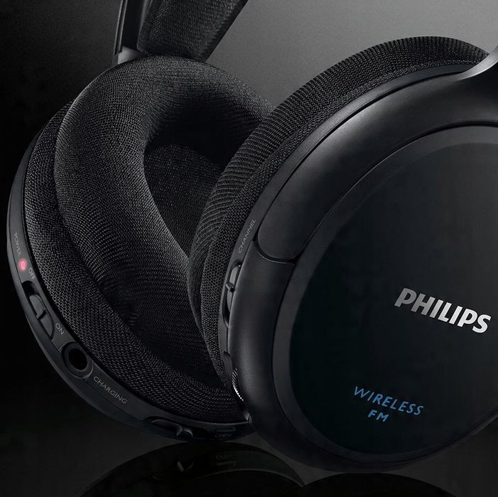 słuchawki bezprzewodowe nauszne philips shc5200 czas pracy 14 h 24 om