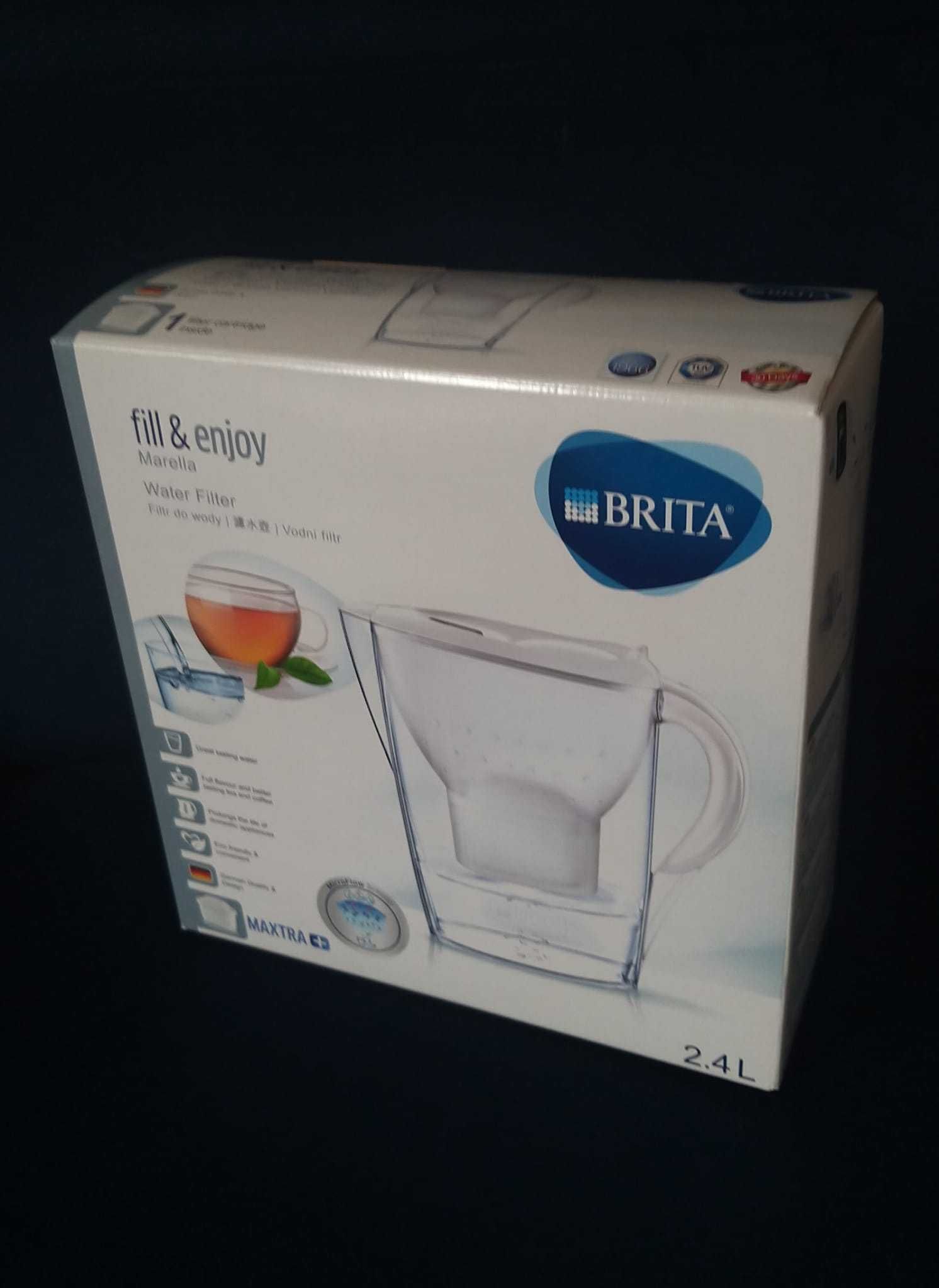 Dzbanek filtrujący BRITA Marella Biały 2,4l + 1 wkł. Maxtra PP