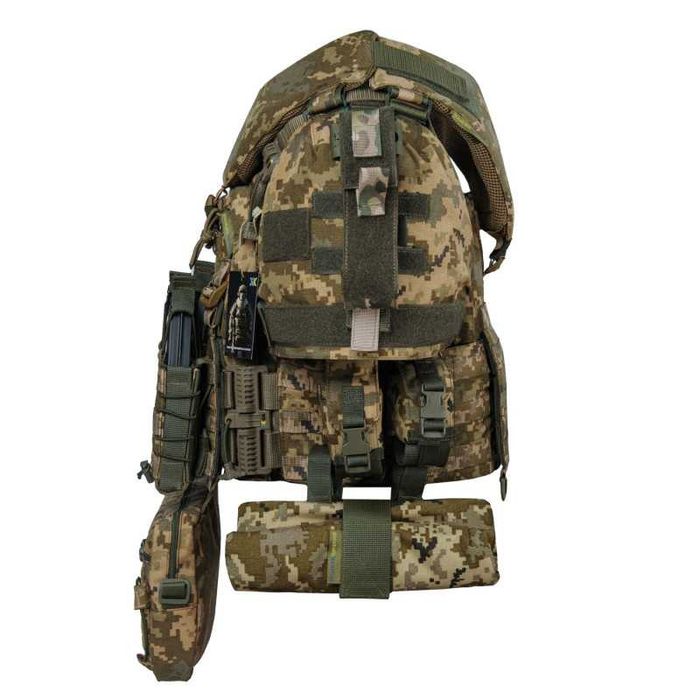 Бронежилет 6 кл. Gen. 3. Піксель + Захист боків, паху, плечей, шиї.