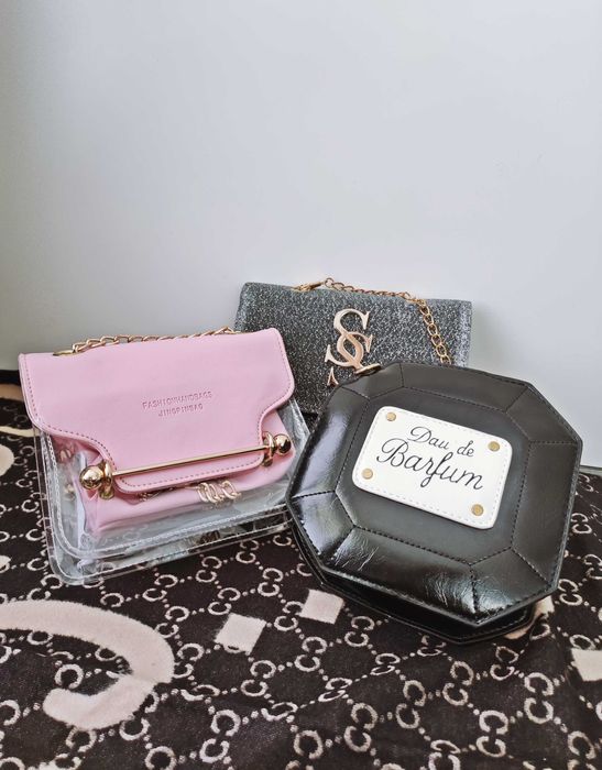 JESIEŃ ZIMA Piękna luksusowa torebka damska! Różowy, czarny. PREMIUM.