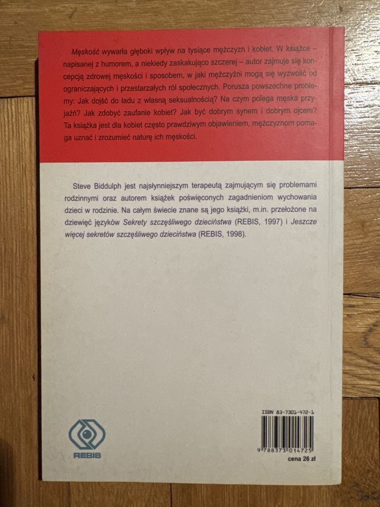 Książka „Męskość” Steve Biddulph