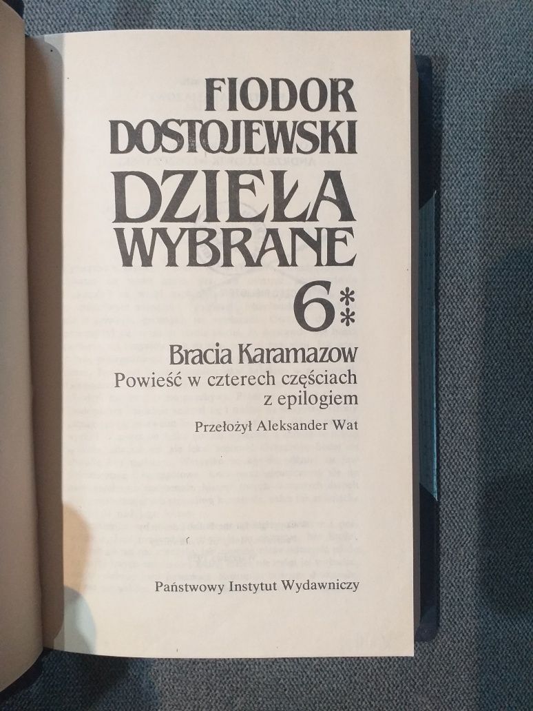 "Dzieła wybrane" t. VI ** Fiodor Dostojewski