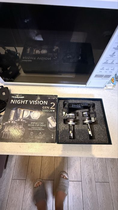 Led -лампы с линзой и без Н4 -размер