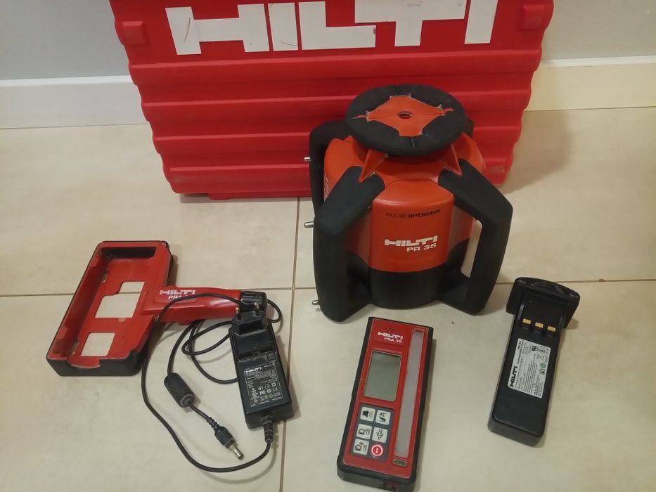 Niwelator laserowy Hilti PR 35, laser, pion i poziom  , detektor zesta