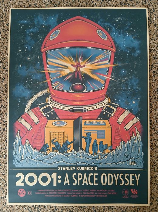 Poster - 2001: A Space Odyssey (papel kraft, formato A3)
