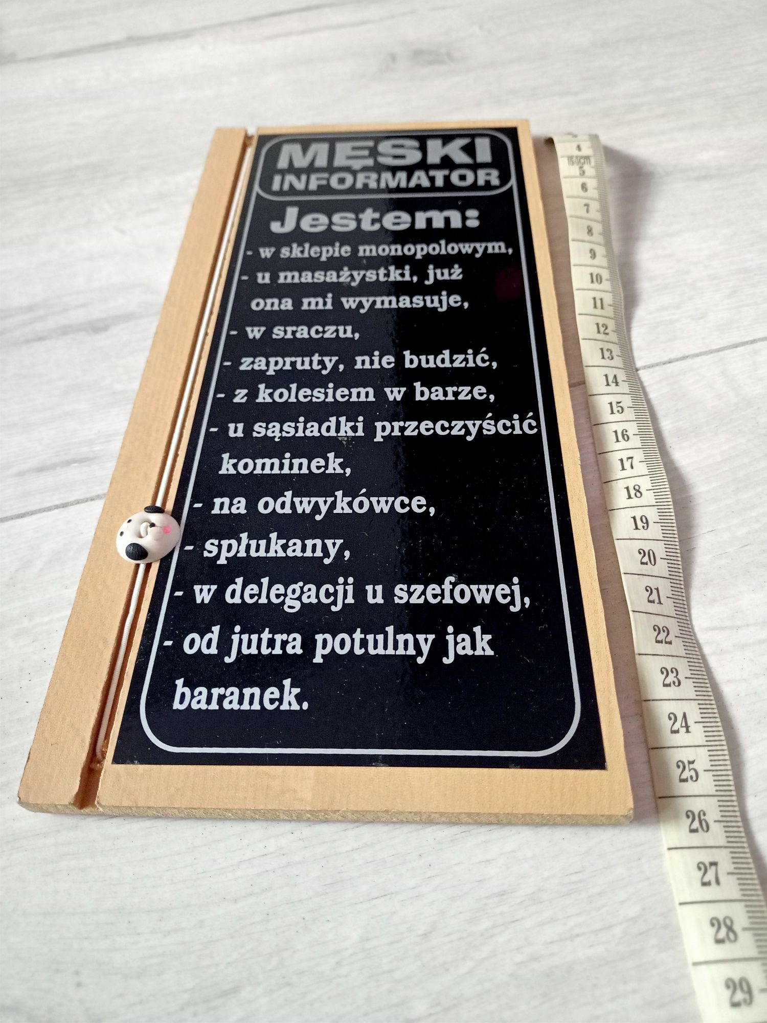 Męski Informator prezent dzień mężczyzny taty chłopaka szefa męża nowy