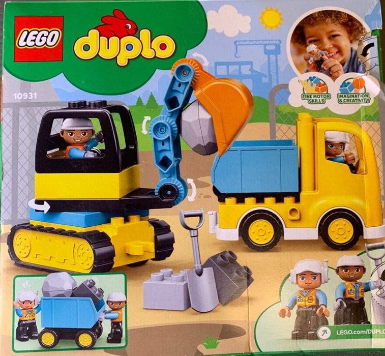 Конструктор LEGO DUPLO Town Вантажівка та гусеничний екскаватор