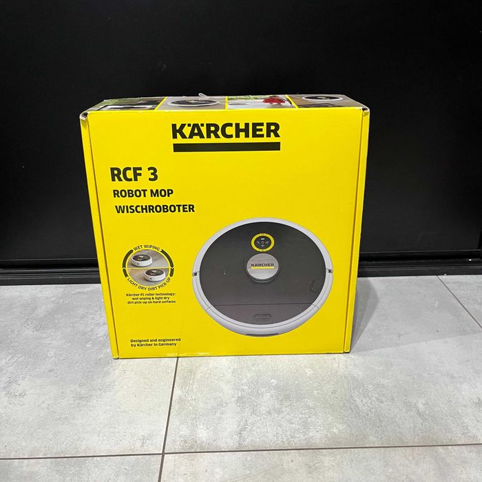 Robot sprzątający mopujący Karcher RCF 3 z kartonem – Zestaw