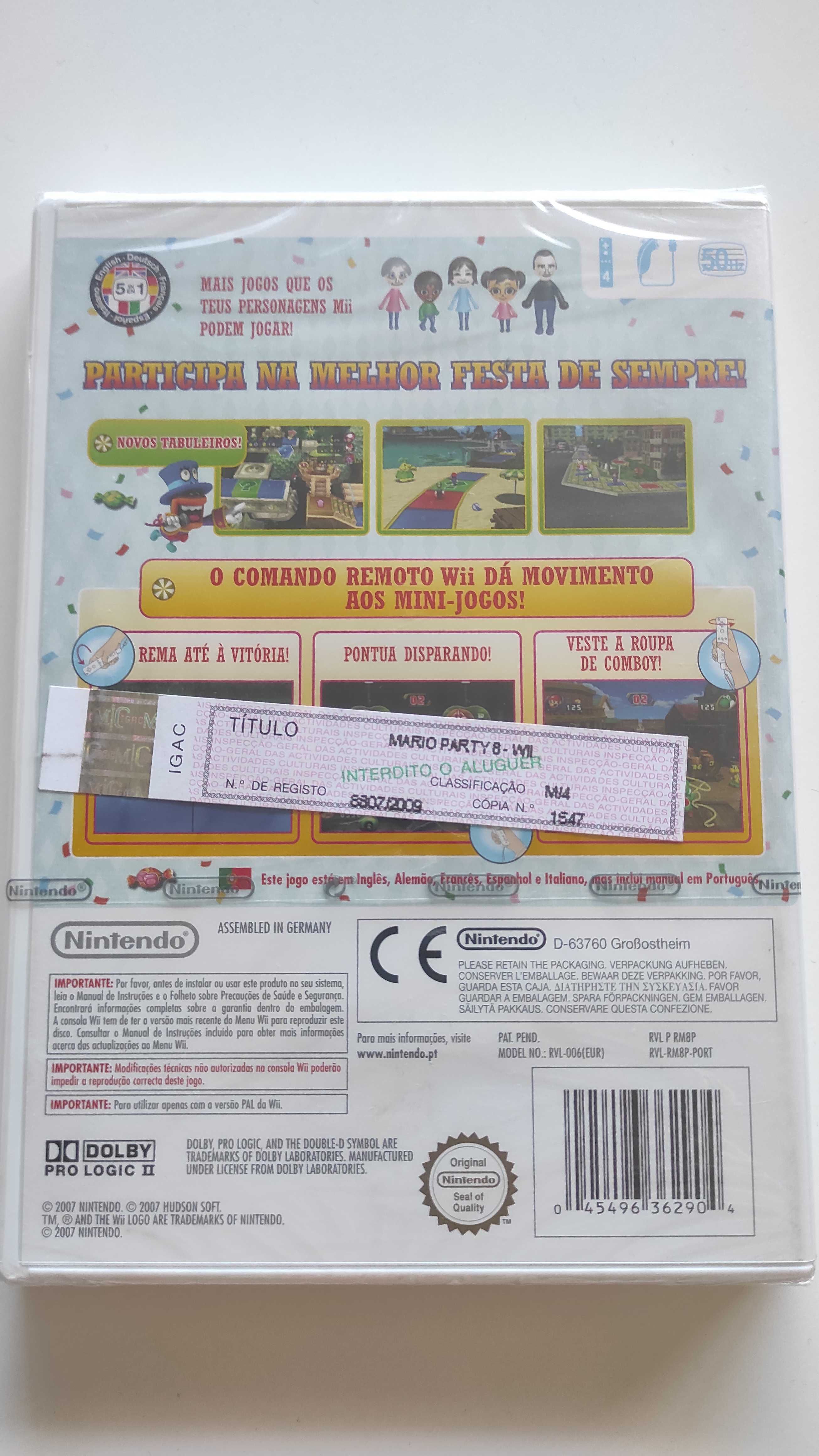 (Selado) Mario Party 8 - Nintendo Wii