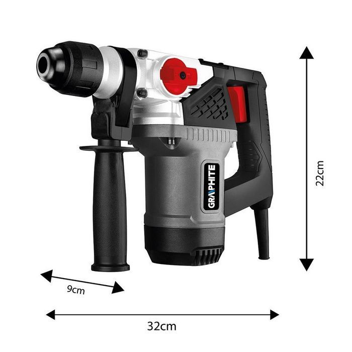 Młot Udarowy Obrotowy Sds+ 900W, Udar 4J   Walizka Graphite