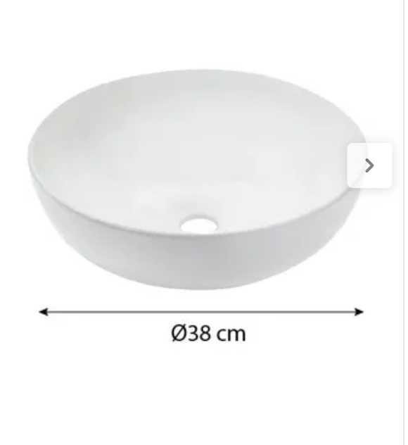 Lavatório de bancada Leroy merlin, branco, novo, sem uso. Na caixa.