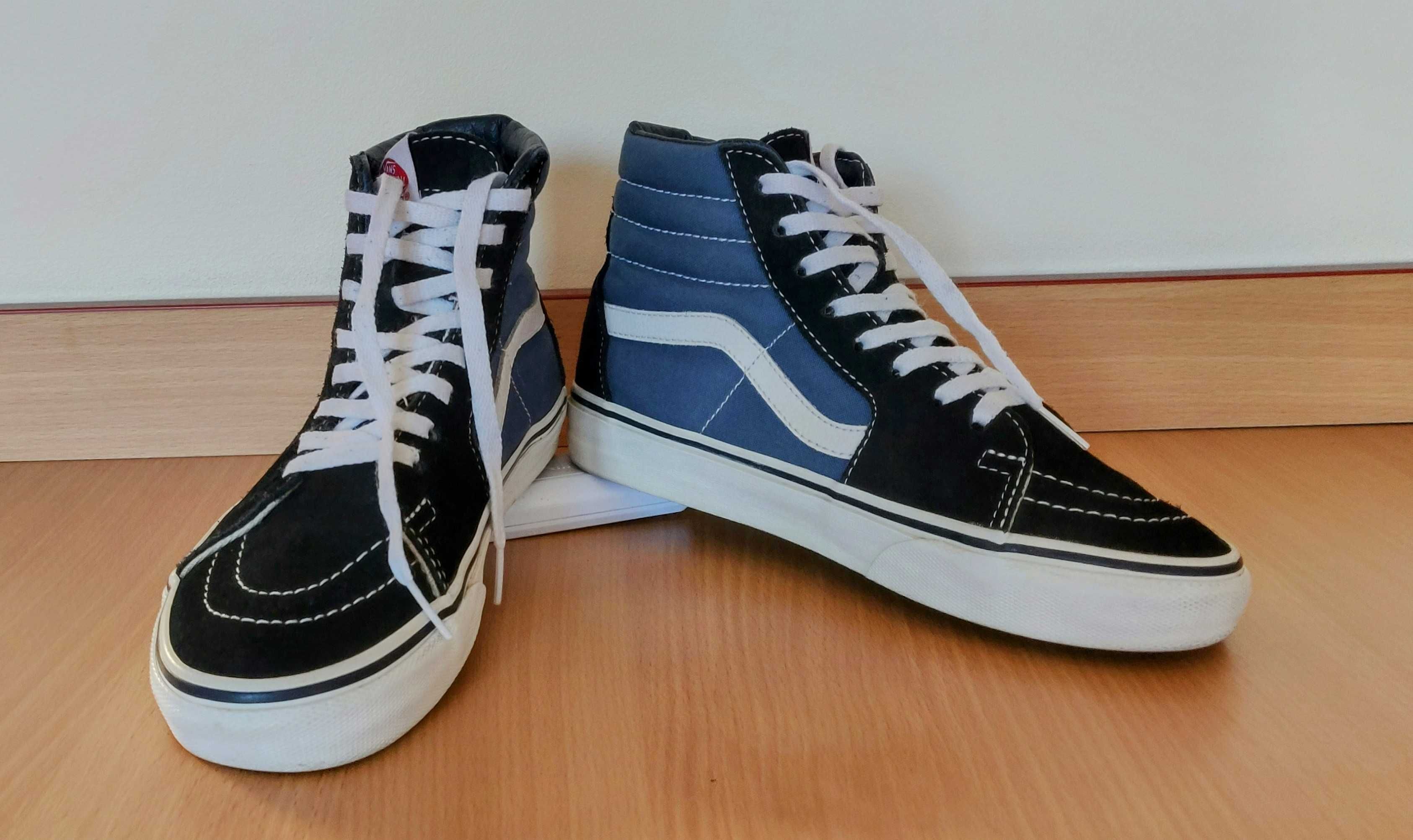 Vansy Vans Sk8-Hi Navy + Extra Gratis - jak nowe 38,5