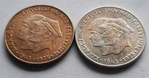 Moneta 200 zł z 1975 r. Srebro Obiegowa - Złota Patyna