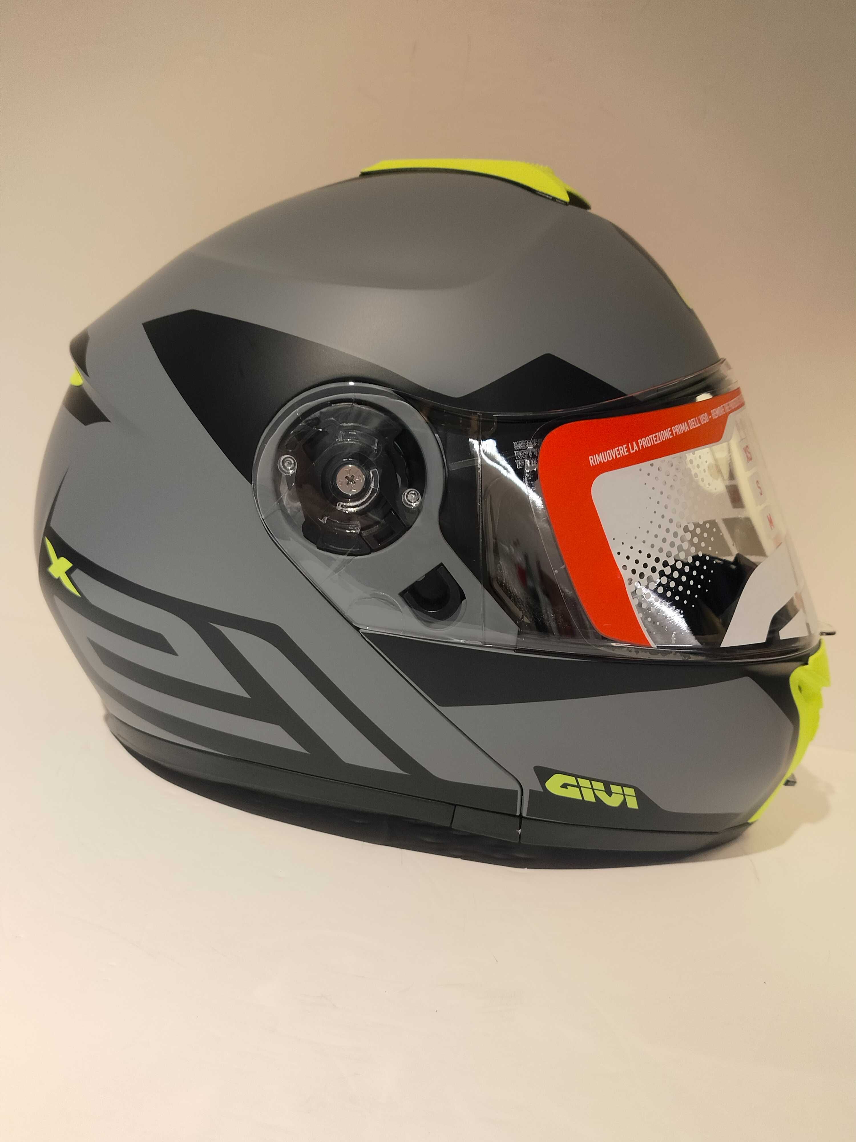 Capacete modular GIVI c/Pinlock mota scooter novo