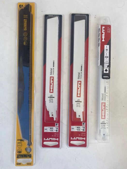 Brzeszczoty do piły szablastej – HILTI, DEWALT, Milwaukee – zestaw