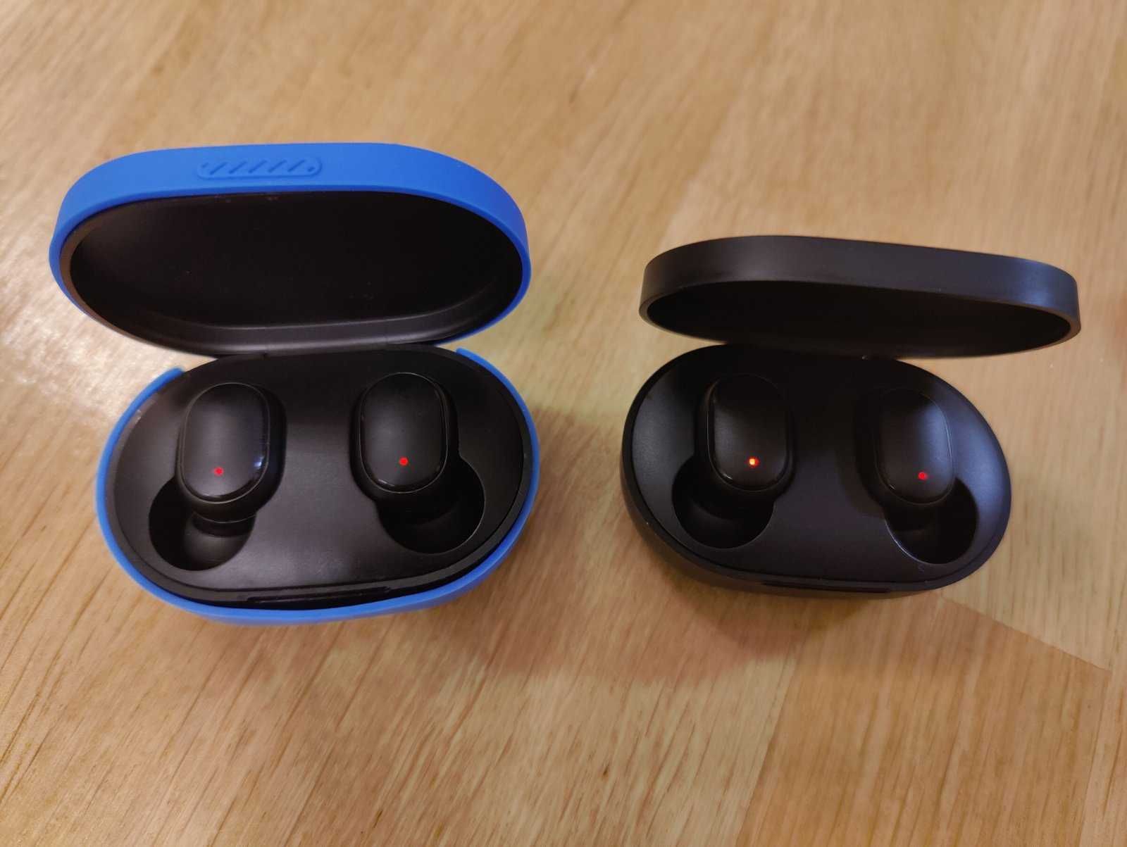 Наушники Xiaomi Redmi AirDots Black + силиконовый чехол