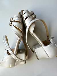 Танцювальні туфлі розмір 19 на 19,5 см Club Dance бальних танців білі
