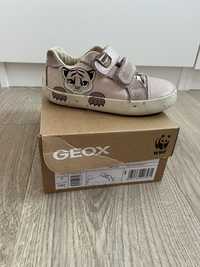 Różowe sneakersy buty dzieciece Geox WWF 24 rzepy