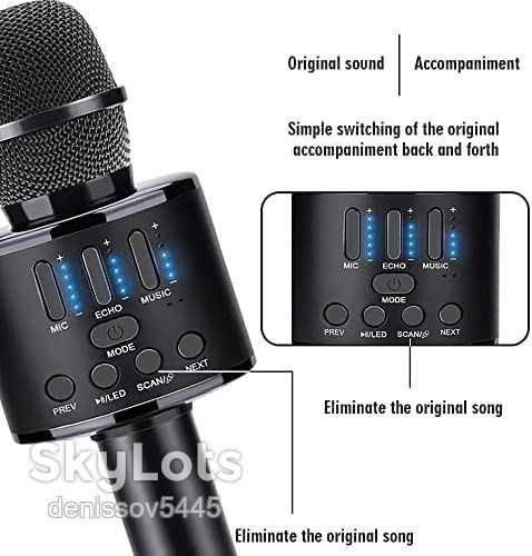 беспроводной Bluetooth-микрофон A68 для караоке