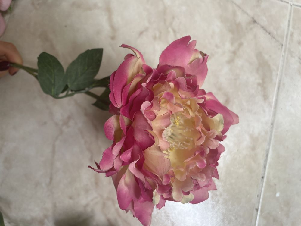 Conjunto de 5 flores cor de rosa