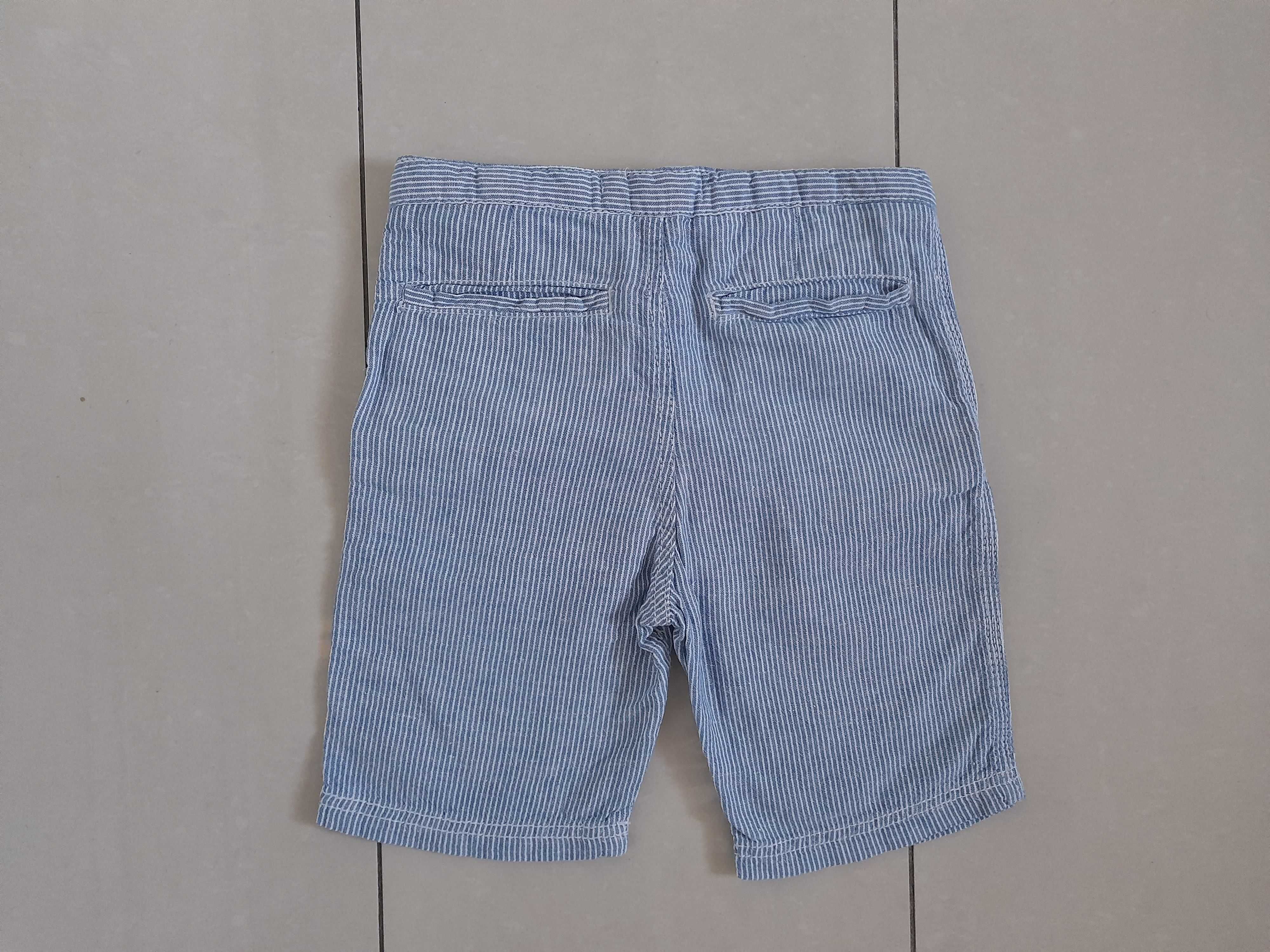 H&M spodenki chłopięce eleganckie len R.128 NOWE