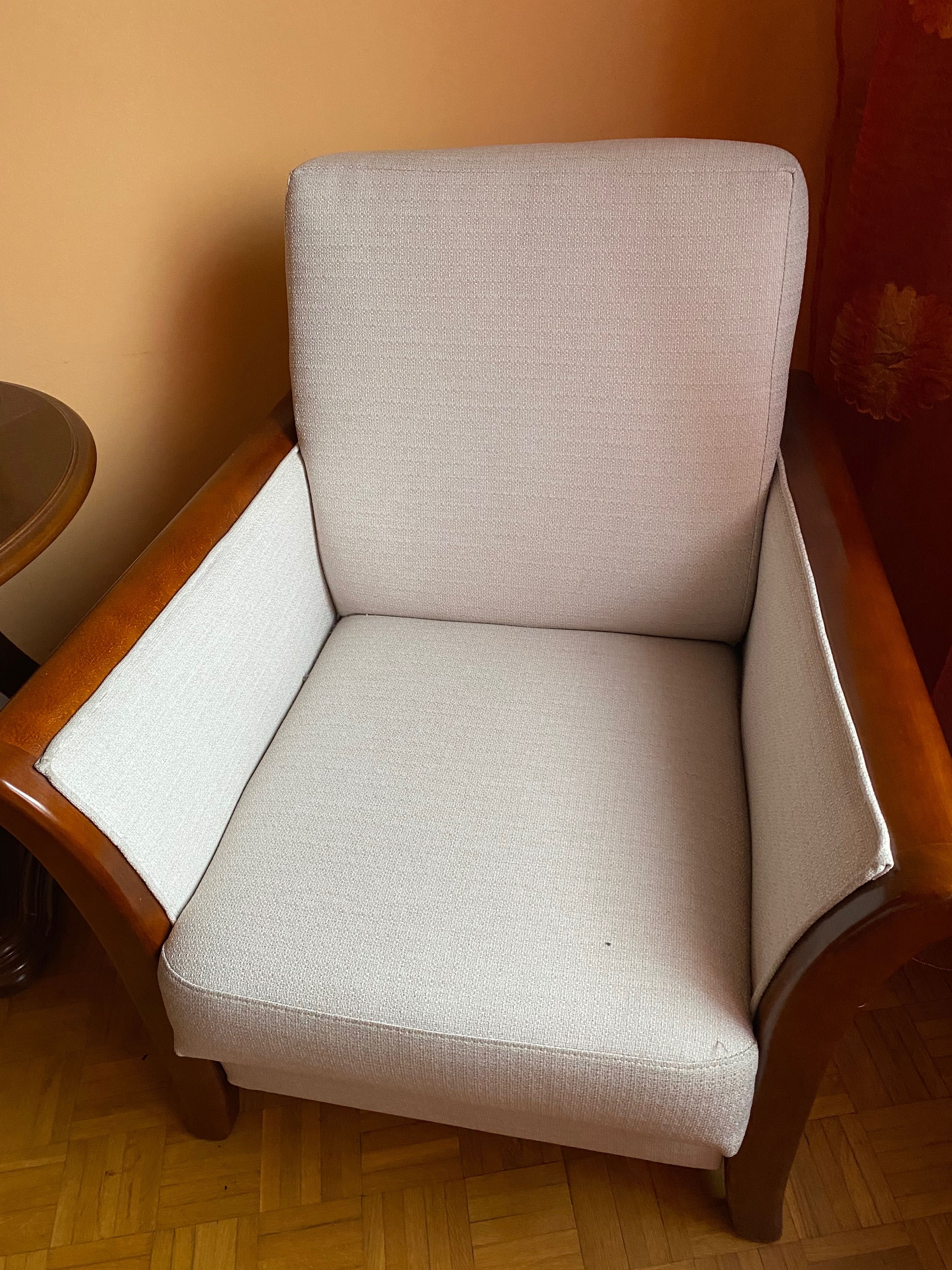 Zestaw kanapa 3-osobowa styl klasyczny z dwoma fotelami