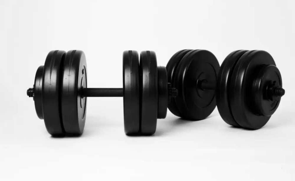 Т94 Гантелі металеві наборні 30 кг Metal color Гантели композитные!